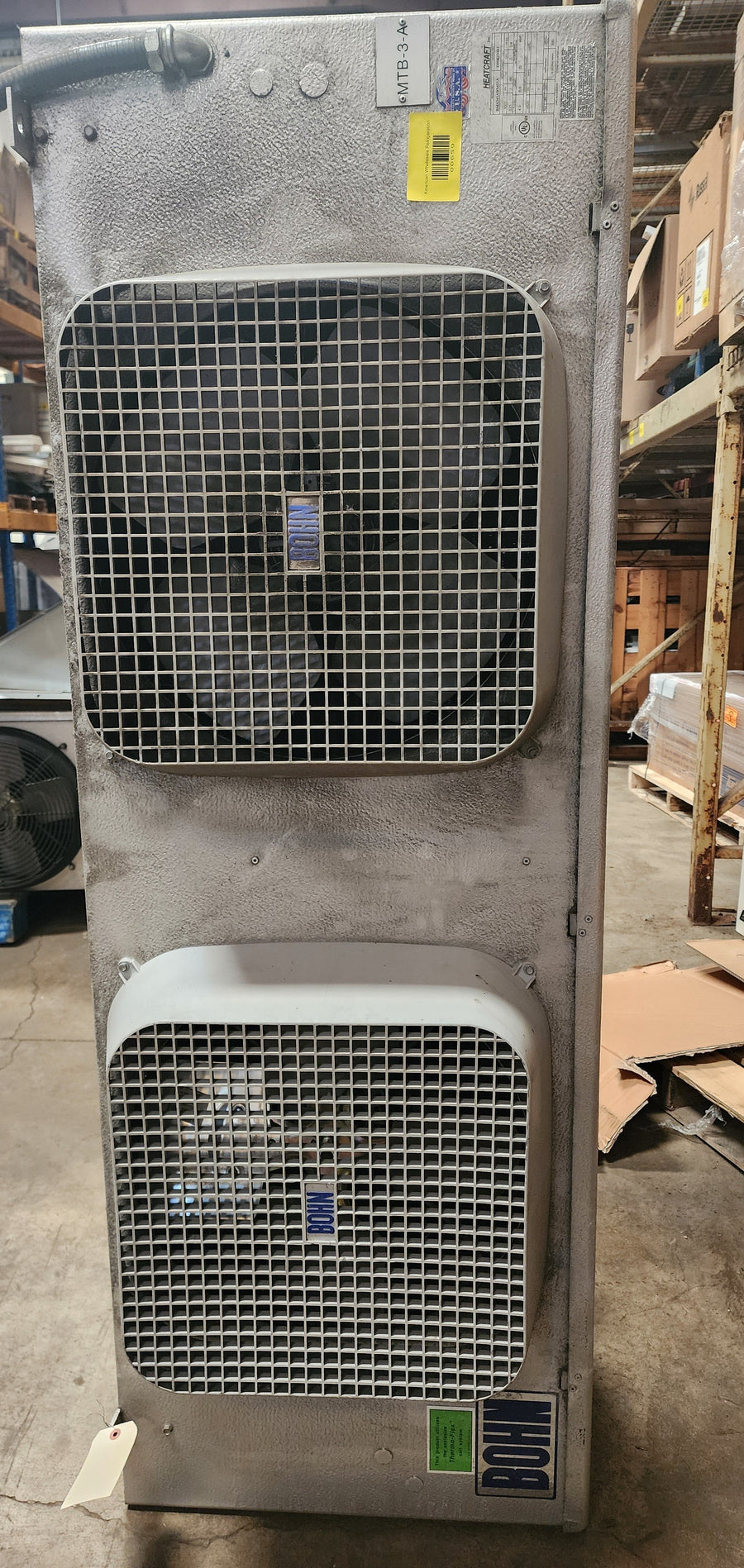 Bohn Evaporator #BMA245MA 24,500 BTU Used Unit Air Defrost