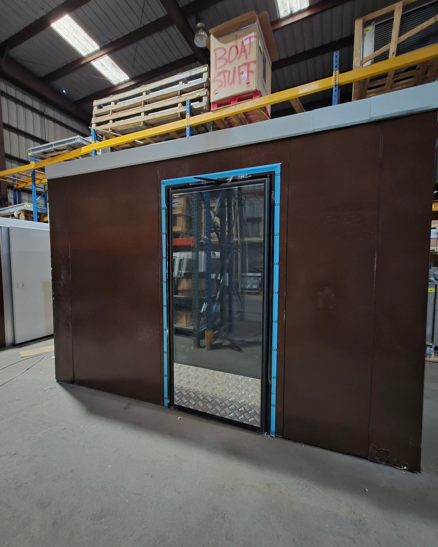 Used 7' 8" x 11' 6" x 7' 9" Walk-In Cooler W/ Beer Cave Door