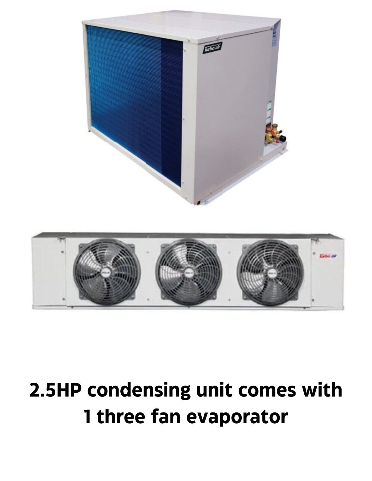 New Turbo Air 2.5 HP refrigeration system for walk-in freezer