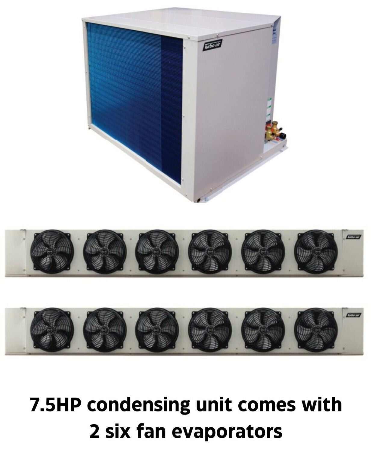 New Turbo Air 7.5 HP refrigeration system for walk-in cooler