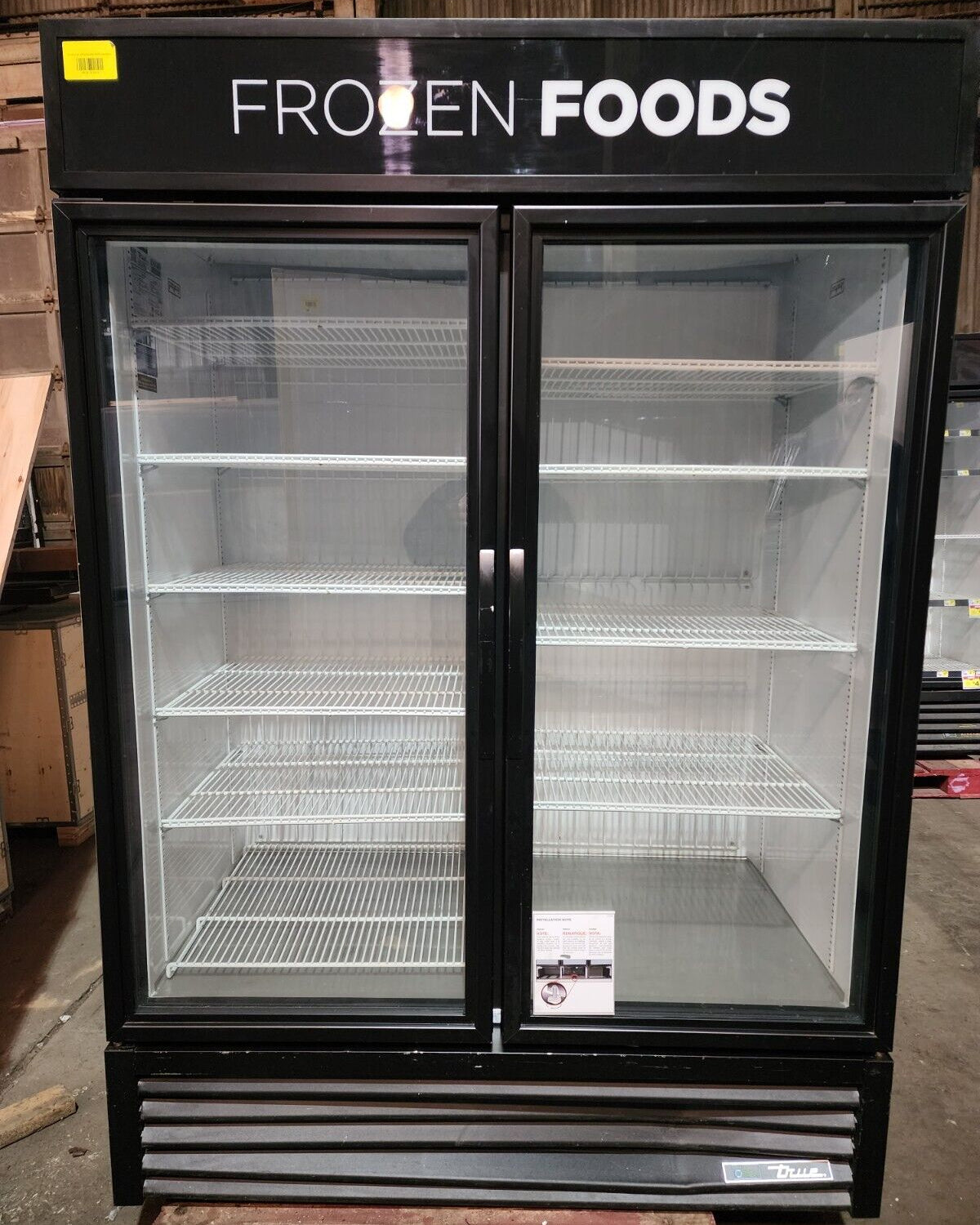 True 54 1/8" Two Section Display Freezer w/ Swing Doors GDM-49F-HC~TSL01