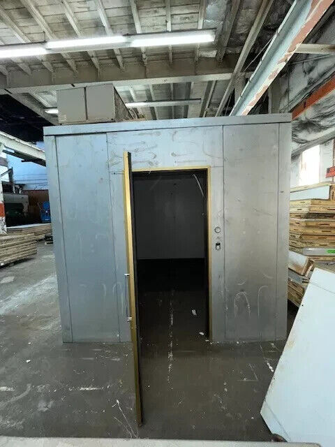 Used 9' x 12' x 8' walk-in beer cooler with used refrigeration system