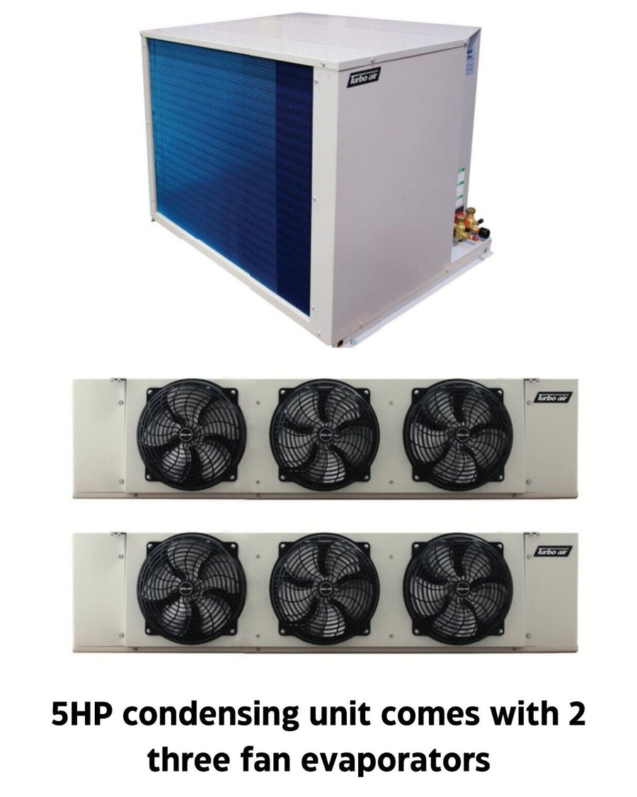 New Turbo Air 5 HP refrigeration system for walk-in cooler