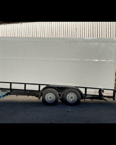 used walk in cooler or freezer on used trailer 8 x 16 x 94''
