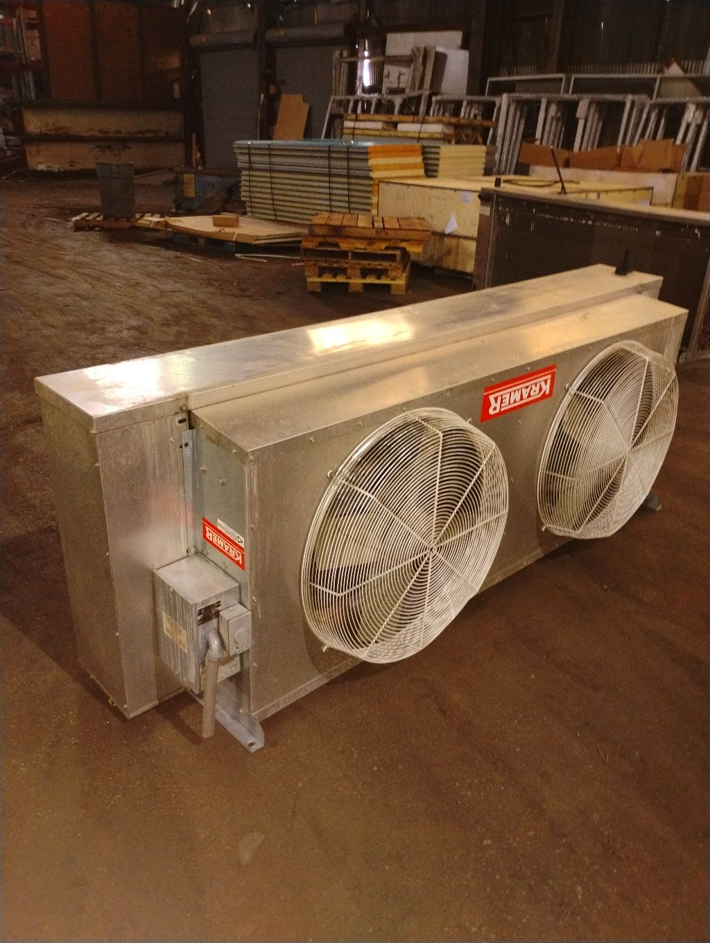 Used Kramer KED-750D 75,000 BTU Electric Defrost Freezer Evaporator Blower