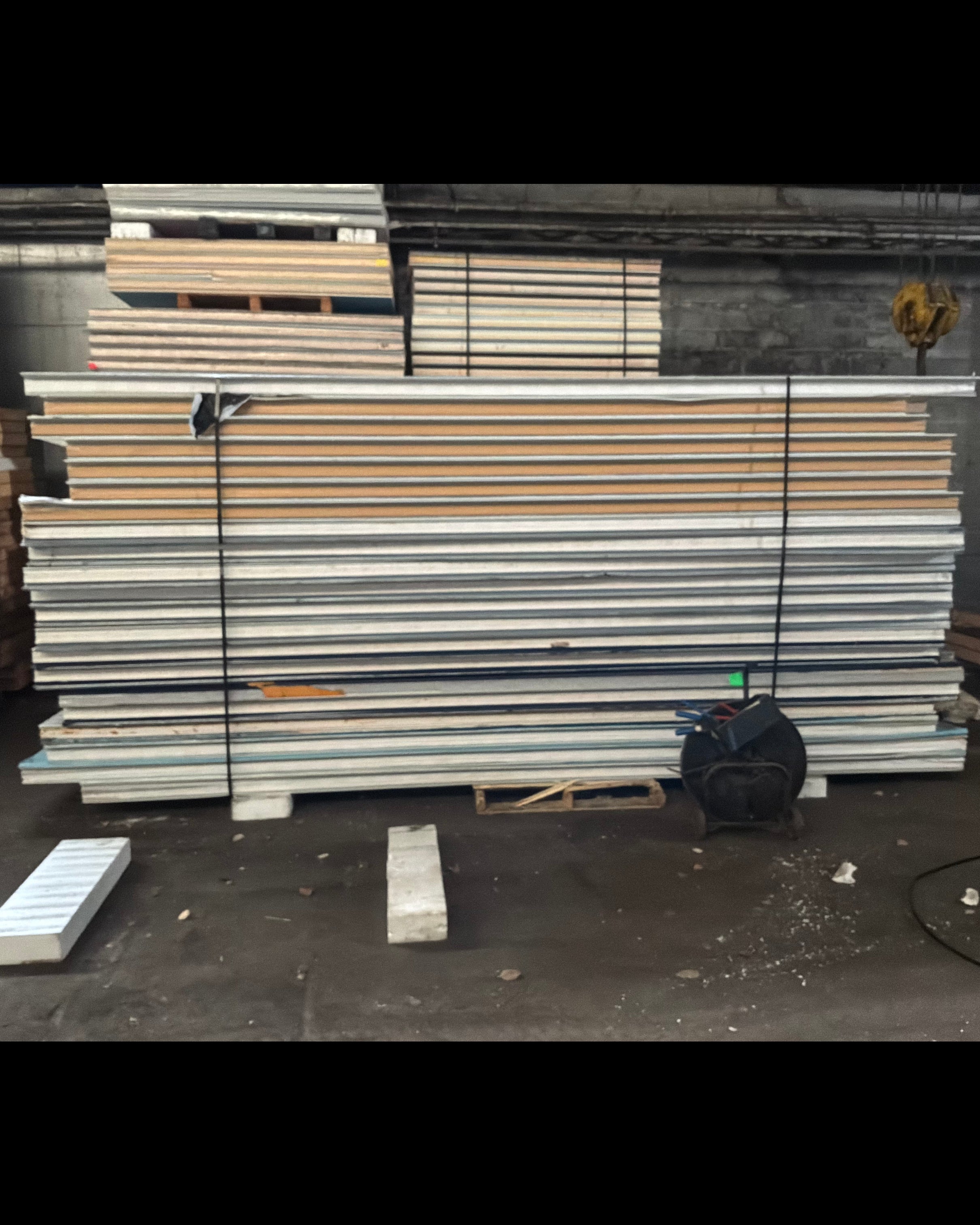 Lot of 21 Used White Tongue In Groove Panels 15’ and 16’