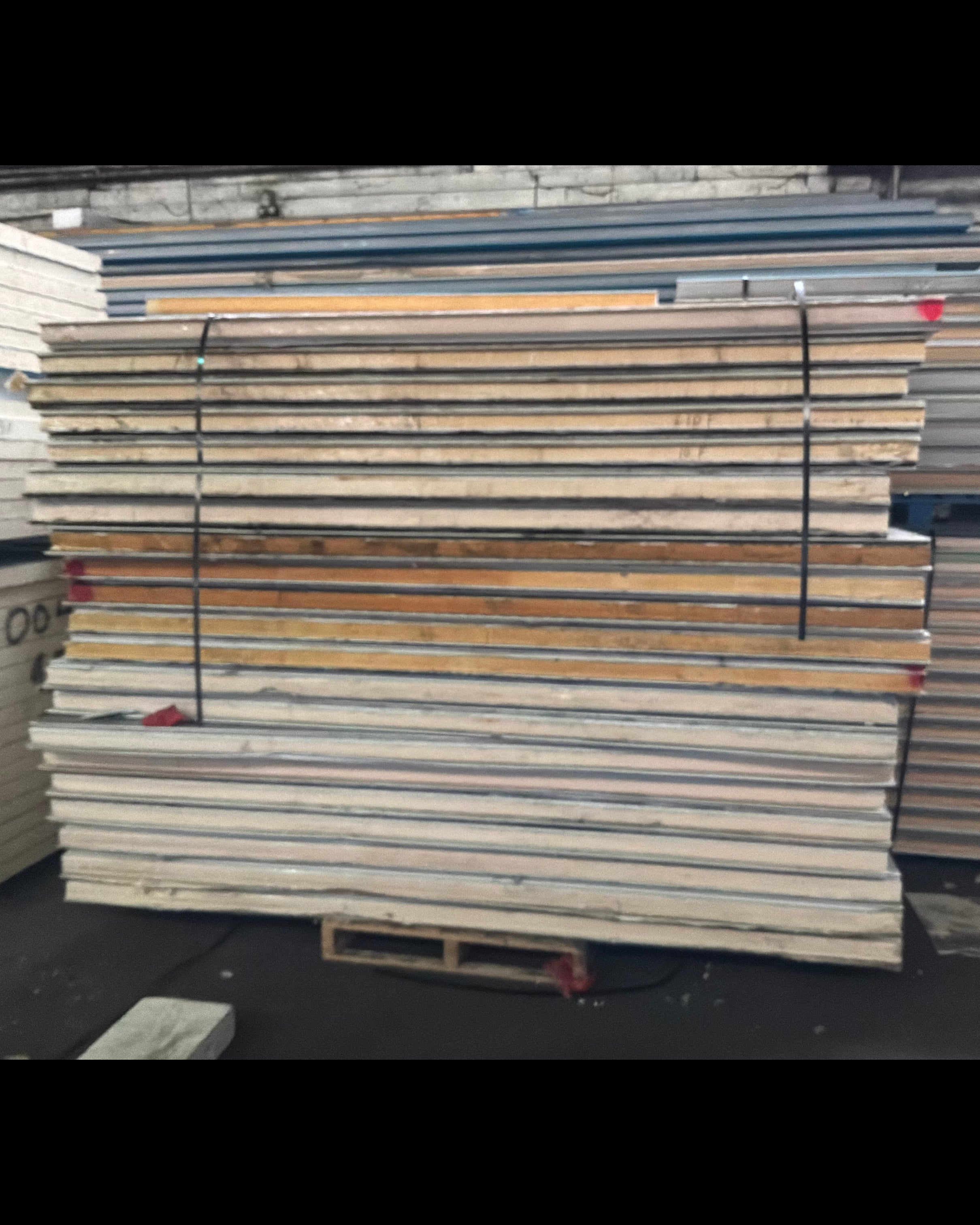 Lot of 21 Used 10’ Tongue In Groove Panels 4” Thick