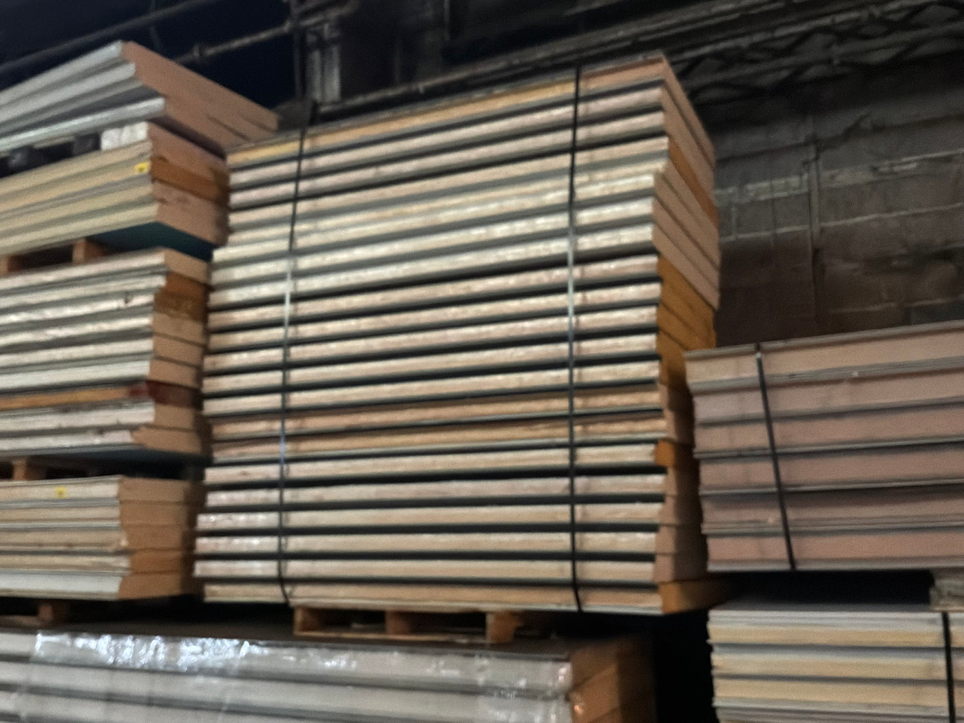 Lot of 21 Used 7’ Tongue In Groove Panels 4” Thick