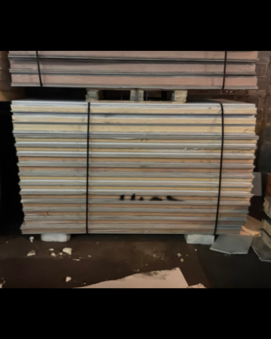 Lot of 14 Used 8’ White Tongue In Groove Panels 4” Thick