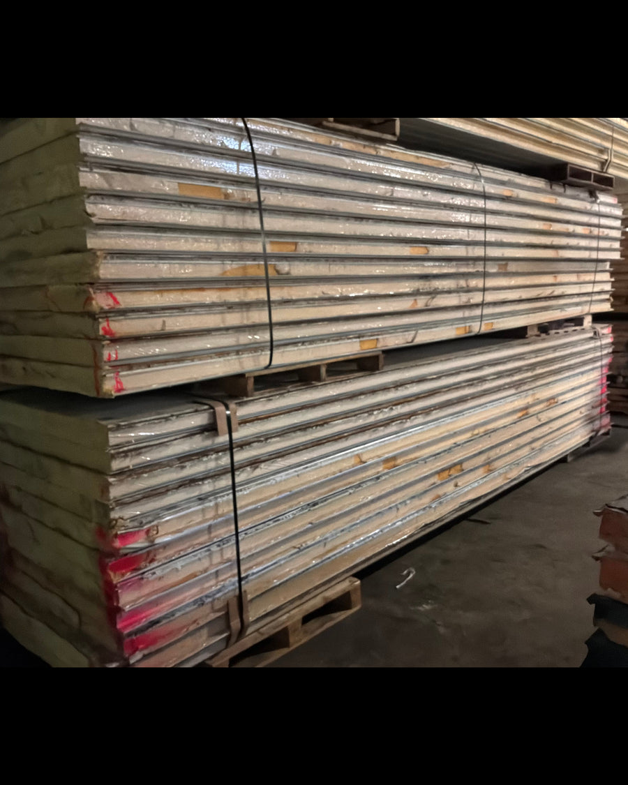 Lot of 21 Used 18’ 10” Walk In Cooler Insulated Panels 4” Thick