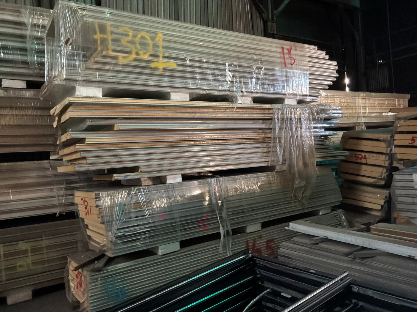 Lot of 41 3” Thick Tongue In Groove Panels 14’ to 17’