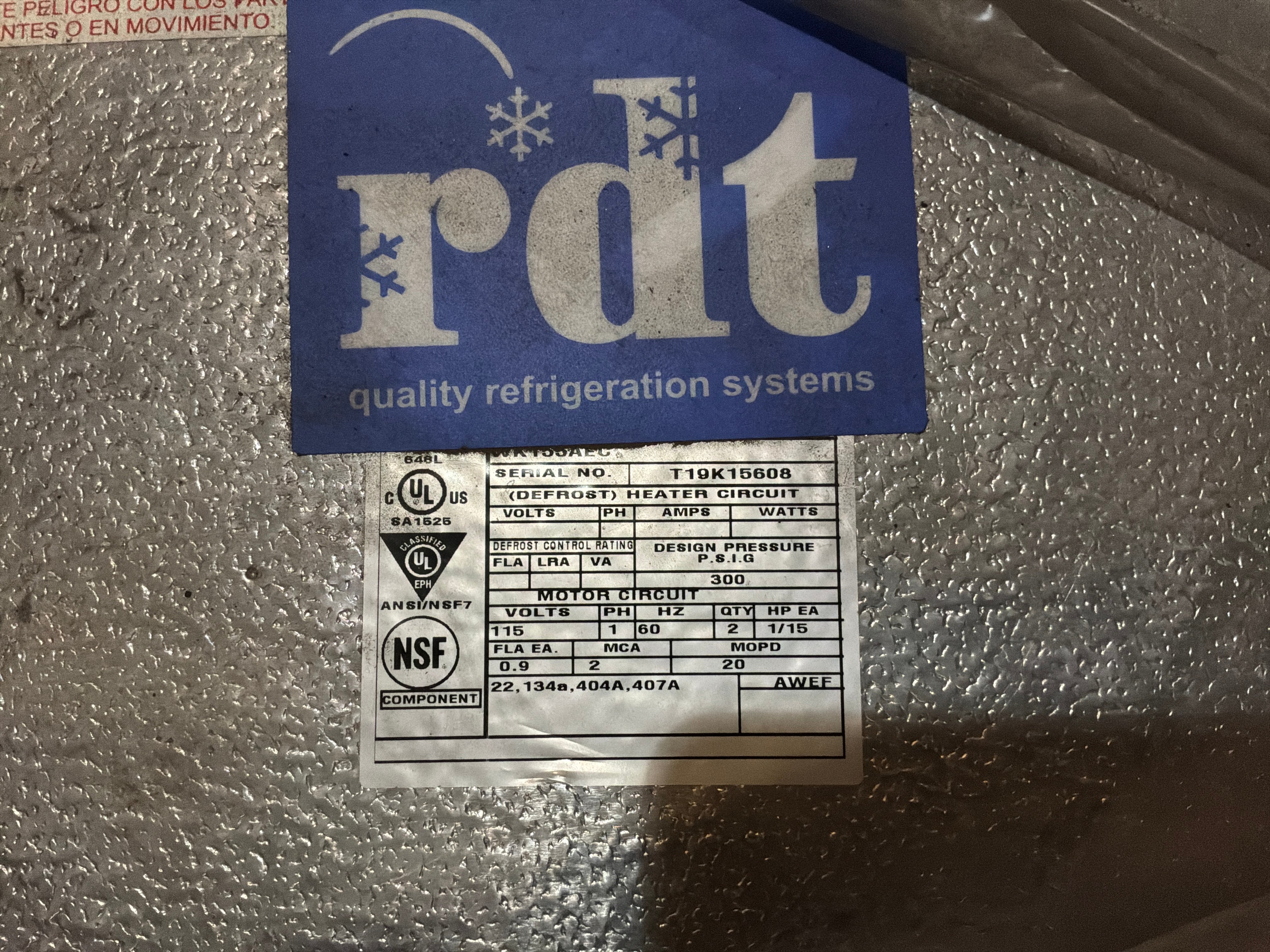 BOHN WKT55AEC 5,500 BTU Evaporator #265